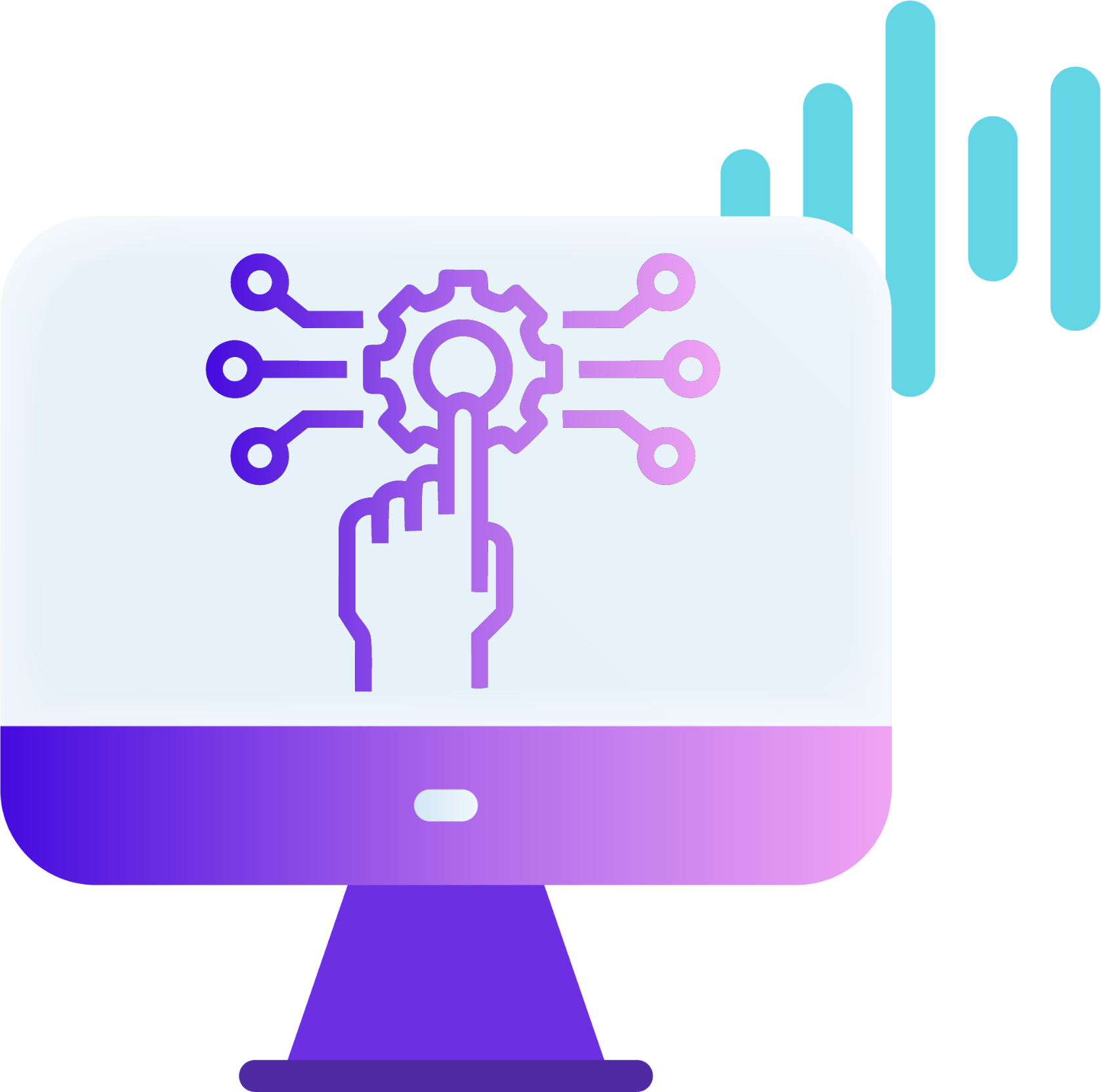 AI process automation icon